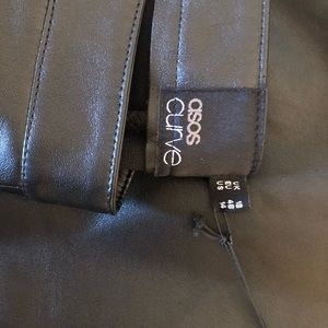 ASOS leather panel pants NWT